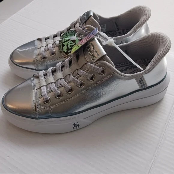 Skechers SLIP-INS Silver Sneakers , Snoop Dogg Ed. WOMENS Size 9 NWT - Picture 6 of 7